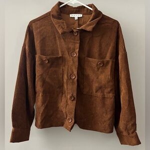 HYFVE Chocolate Corduroy Utility Jacket